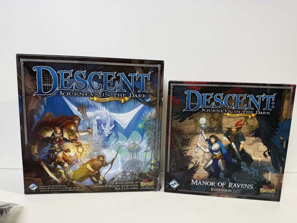 Fantasy Flight Games Second Edition Descent Journeys in the Dark Board Game Lot